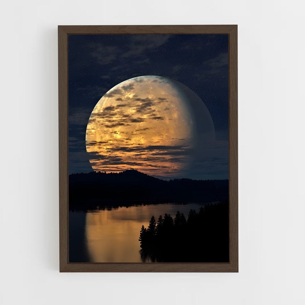 Poster éblouissant Lever de Terre – affiche Système solaire (vue 5)
